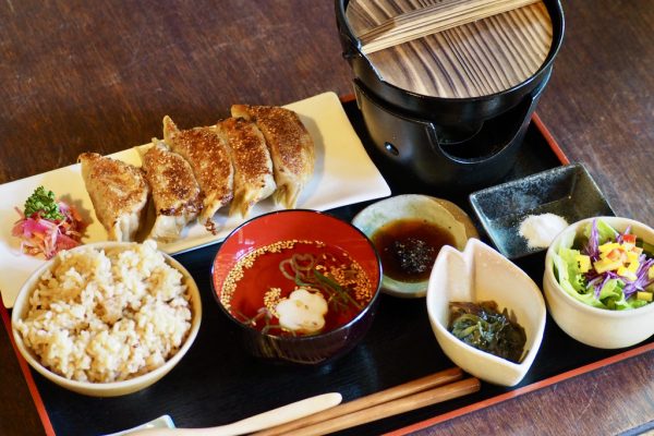 余市産北島豚の餃子ランチ